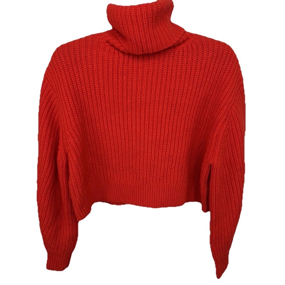 H&M Vibrant Red Cowl Neck Sweater